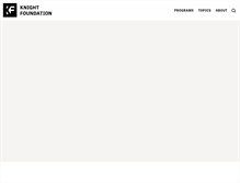 Tablet Screenshot of knightfoundation.org